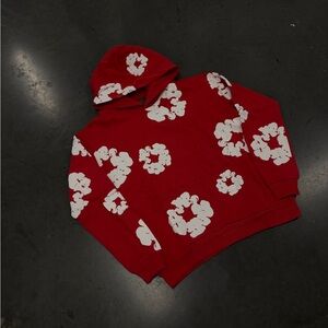 Denim tears Red hoodie new small